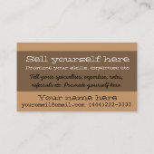 個人教師の個別指導の先生の読書数学 名刺 (裏面)