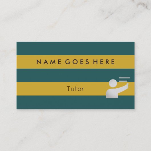 個人教師の名刺に"印を付けます" 名刺 (正面)