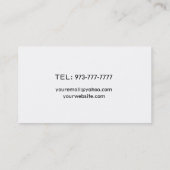 個人教師の名刺 名刺 (裏面)