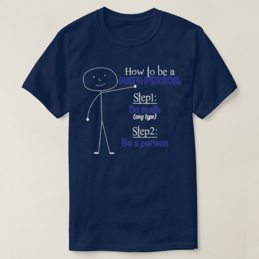 個人数学先生教育者 Tシャツ (デザイン正面)