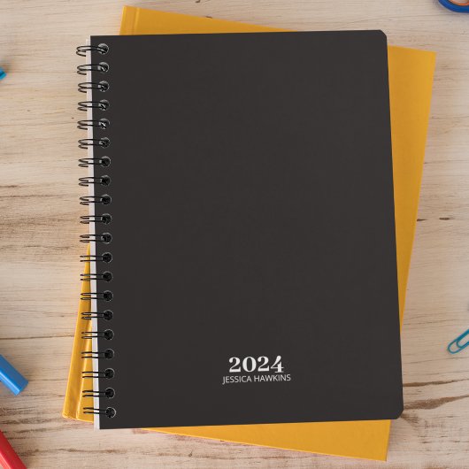 個人文房具・ブラック・ノワール週刊紙 プランナー手帳