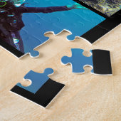 個人旅行写真写真写真コラージュ ジグソーパズル (側面)