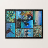 個人旅行写真写真写真コラージュ ジグソーパズル (横)