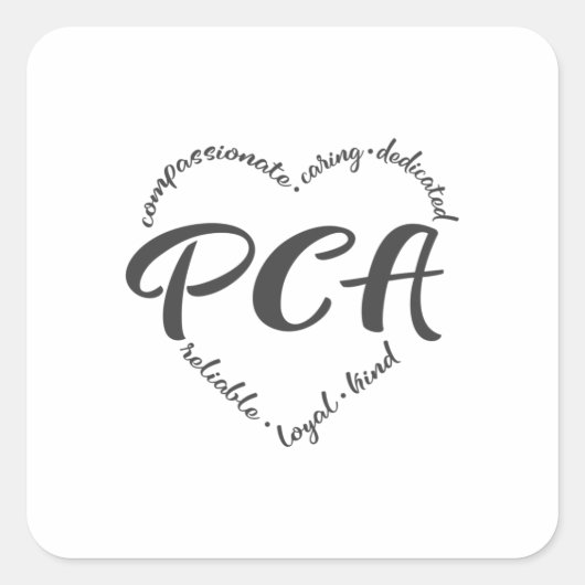 個人気に付き添い人、pca、ホーム気に スクエアシール (正面)