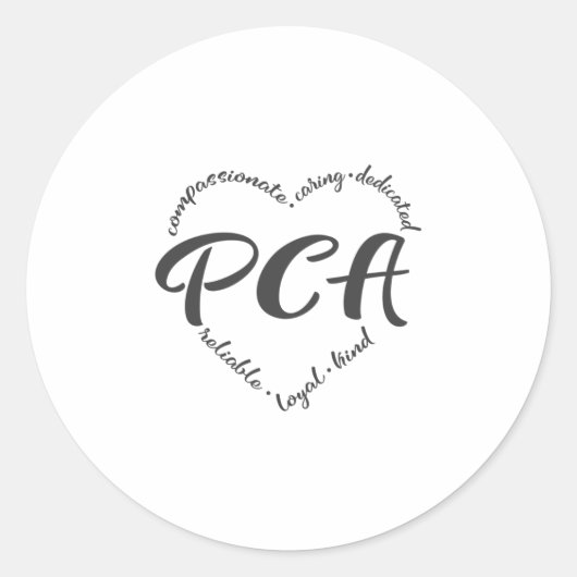 個人気に付き添い人、pca、ホーム気に ラウンドシール (正面)