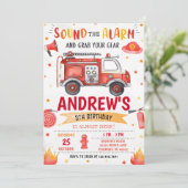 個人消防車の誕生日パーティー 招待状 (スタンド正面)