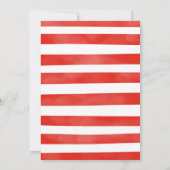 個人火モダン車の誕生日パーティー 招待状 (裏面)