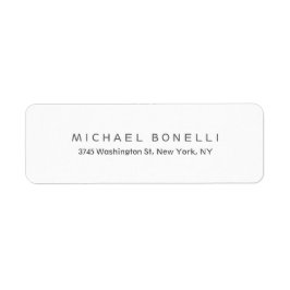 個人独占的のモダン差出人住所ラベル ラベル
