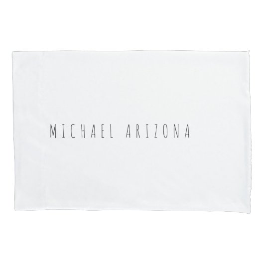 個人独占的追加モダン名のミニマル 枕カバー (正面)