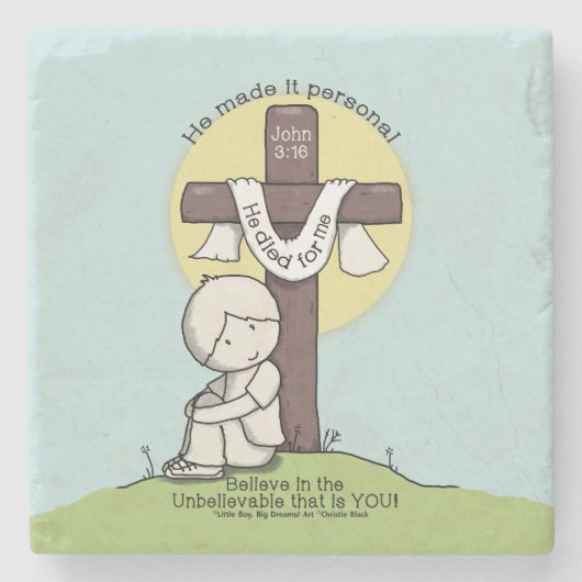 個人用にする ストーンコースター (正面)