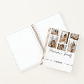 個人用に設定するフォトコラージュを備えたファミリノートブック ノートブック (内部)
