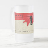 個人用に設定する正式なタイトルホルダー番号1パパ フロストグラスビールジョッキ (正面左)