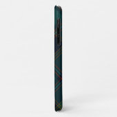 個人用に設定可能な緑、青、アクアプレイド Case-Mate iPhoneケース (裏面/左)