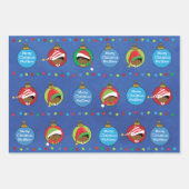 個人用のアフリカアメリカンボーイ小妖精や小人 ラッピングペーパーシート (正面2)