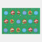 個人用のアフリカアメリカンボーイ小妖精や小人 ラッピングペーパーシート (正面)