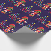 個人用のアフリカアメリカンボーイ小妖精や小人 ラッピングペーパー (角)