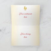 個人用のシュリナーエンブレムクリスマス挨拶 シーズンカード (内部)