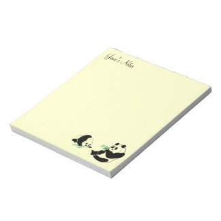 個人用のパンダのメモ帳 ノートパッド