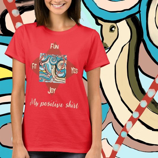 個人用のパーソナ前向きライズ Tシャツ