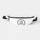 個人用のビジネス団体や組織イベントのロゴホワイト ファニーパック (正面)