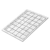 個人用のフローラカレファンキーンダの色空白の付け ノートパッド (アングル)