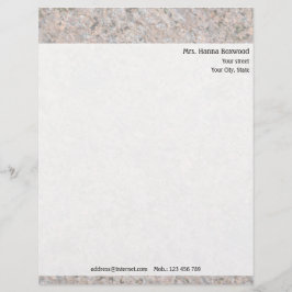 個人用のロックテクスチャー封筒（差出人住所付） レターヘッド