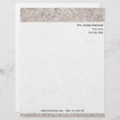 個人用のロックテクスチャー封筒（差出人住所付） レターヘッド (正面/裏面)