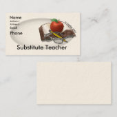 個人用の代替先生名刺 名刺 (正面/裏面)