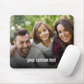 個人用の写真と文字または名前の追加 マウスパッド (マウス)