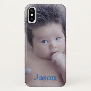 個人用の写真と文字または名前の追加 iPhone X ケース