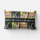 個人用の写真集めと文字腰枕 ランバークッション (裏面)