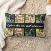 個人用の写真集めと文字腰枕 ランバークッション (ブランケット)