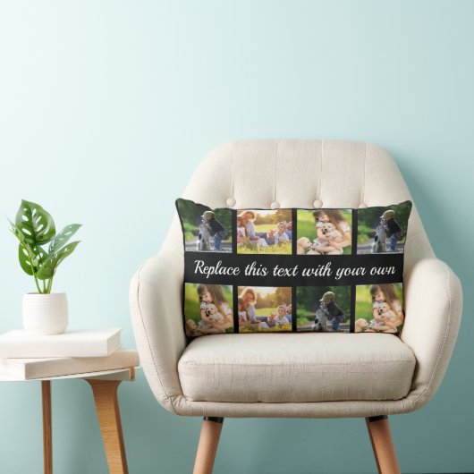 個人用の写真集めと文字腰枕 ランバークッション (椅子)