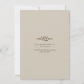 個人用の写真 |シンプル結婚の 招待状 (裏面)