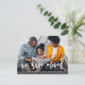 個人用の写真 | ブラシスクリプトの移動告知 案内ポストカード (スタンド正面)