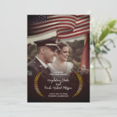 個人用の写真 |米国国旗 |ローレ葉ル結婚ズ 招待状 (スタンド正面)