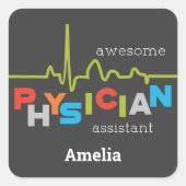 個人用の医師アシスタント週素晴らし間 スクエアシール (正面)