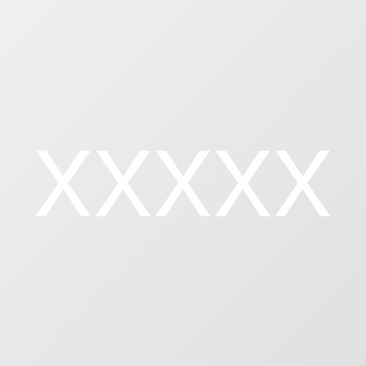 個人用の営業所通りの住所番号 ウィンドウサイン (シート)