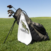 個人用の大きなささやき光魚釣りタオル ゴルフタオル (グリーン)