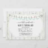 個人用の少年バレンタインデーの初誕生パーティー 招待状 (正面)