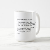 個人用のMugケーキ – Mugケーキレシピ コーヒーマグカップ (正面右)