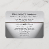 個人用アシスタントプロフェッショナルのラウンドエッジカッコいい 名刺 (裏面)