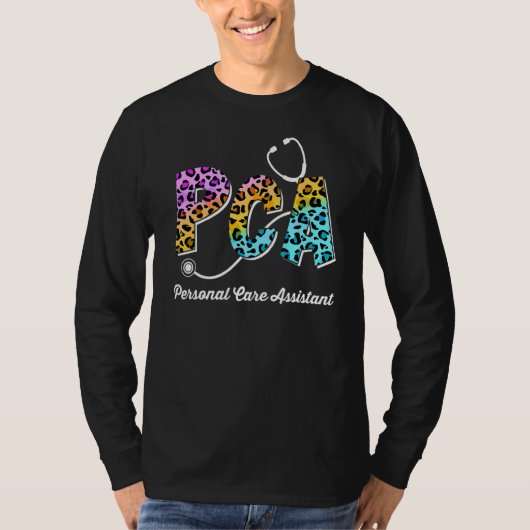 個人用アシスタント気にヒョウナースDa用Pca Tシャツ (正面)