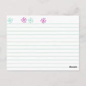 個人用アシスタント ポストカード (裏面)