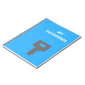 個人用インターネットアドレスとパスワードのログブック ノートブック (左側)