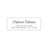 個人用エレガントなスクリプト 非公式返信住所 セルフインキングスタンプ (デザイン)