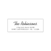 個人用エレガントスクリプトの差出人住所 セルフインキングスタンプ (デザイン)