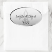 個人用カスタムに設定できるワインラベル 楕円形シール (バッグ)