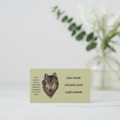 個人用カスタムウルフトーテム名刺 名刺 (スタンド正面)