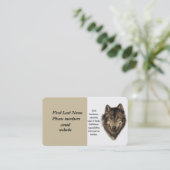 個人用カスタムウルフトーテム名刺 名刺 (スタンド正面)